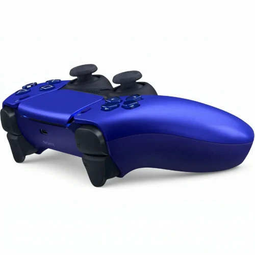 خرید دسته PS5 دوال سنس آبی متالیم (آبی کروم) مدل (Cobalt Blue) - تصویر 3