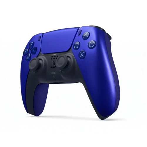 خرید دسته PS5 دوال سنس آبی متالیم (آبی کروم) مدل (Cobalt Blue) - تصویر 2