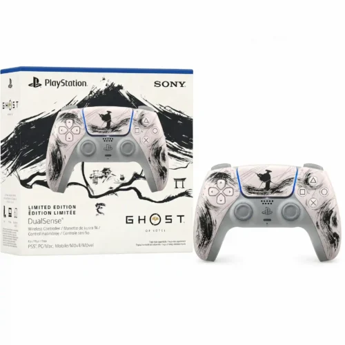 خرید دسته PS5 دوال سنس گوست آف یوتی مشکی طرح (Ghost of Yotei Black) - تصویر 7