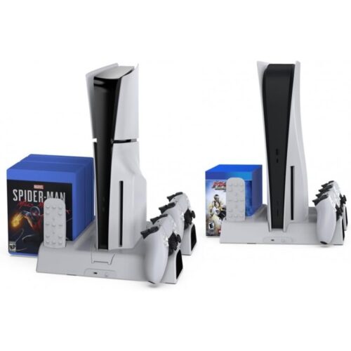 خرید پایه خنک کننده و شارژر دسته PS5 SLIM - PS5 PRO دابی مدل TP5-3532B - تصویر 2