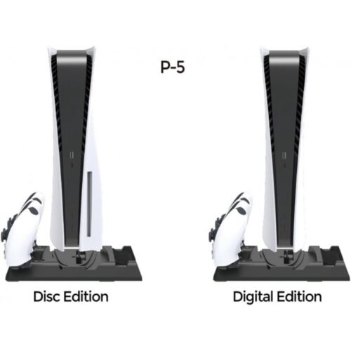 خرید پایه خنک کننده و شارژر دسته PS5 دابی مدل TP5-0593S - مشکی - تصویر 2