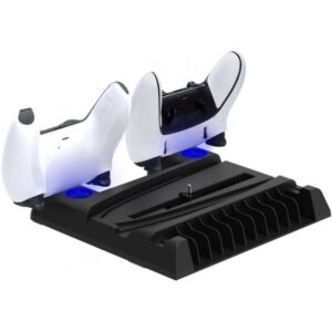خرید پایه خنک کننده و شارژر دسته PS5 دابی مدل TP5-0593S - مشکی - تصویر 3