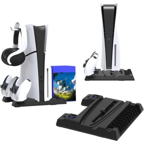 خرید پایه خنک کننده و شارژر دسته PS5 دابی مدل TP5-0593S - مشکی - تصویر 4