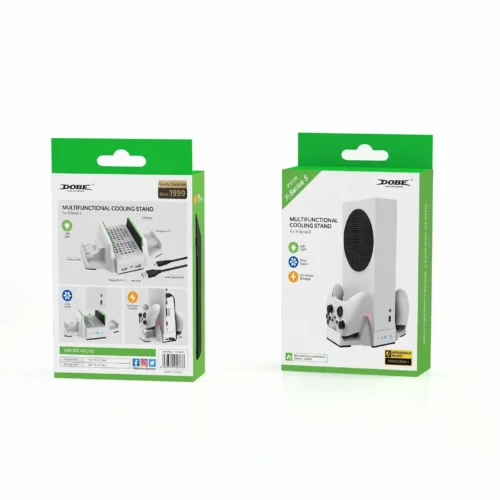 خرید پایه خنک کننده و شارژر دسته ایکس باکس سری اس دابی TYX 0663 سفید - تصویر 9