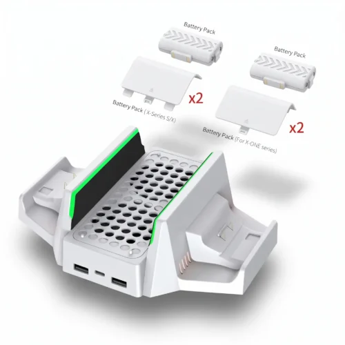 خرید پایه خنک کننده و شارژر دسته ایکس باکس سری اس دابی TYX 0663 سفید - تصویر 6