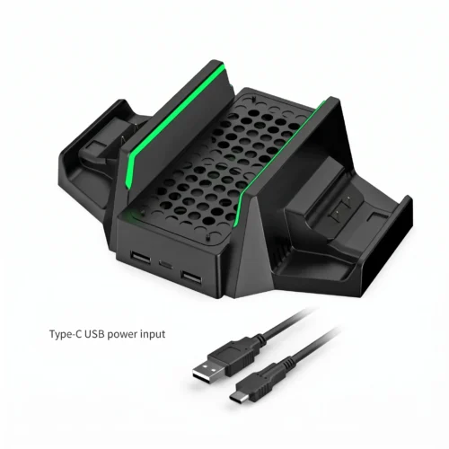 خرید پایه خنک کننده و شارژر دسته ایکس باکس سری اس دابی مدل TYX 0663 - مشکی - تصویر 2